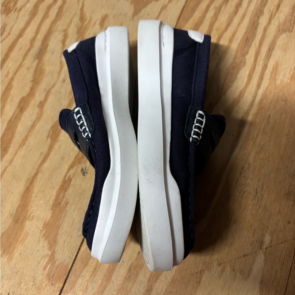 Cole Haan Grandpro Rally Canvas Penny Loafers Womens 5 B Navy Flats Shoe - Picture 2 of 5